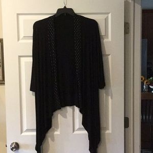 Black long sequence 3/4 sleeve
